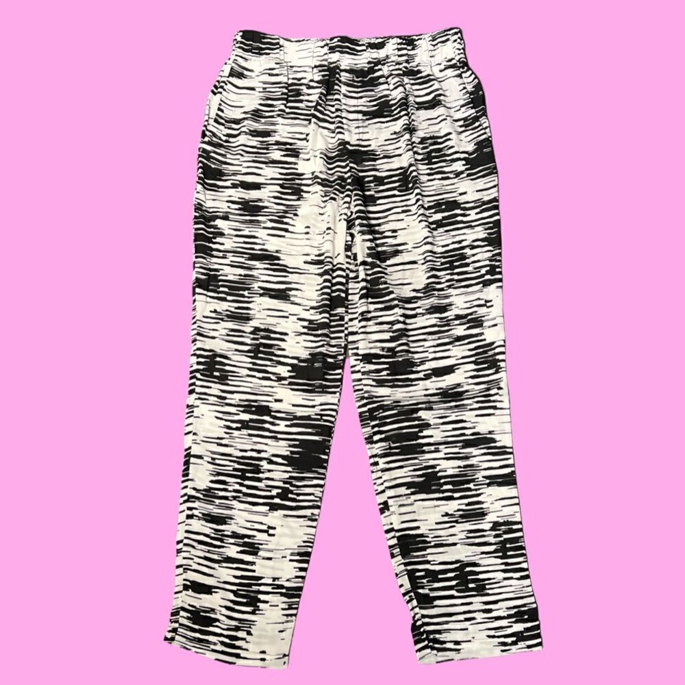 REVOLVE Three Eighty-Two Lightweight Tapered  Leg Pant, Black/White, Medium. NWT